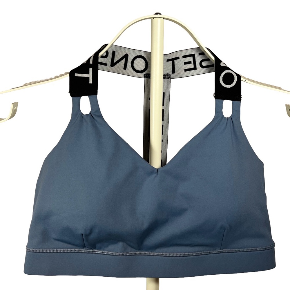 Onset T back Sports Bra slate blue, size large